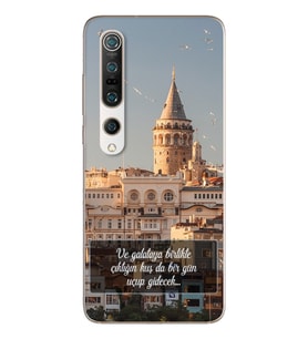 Galata Tasarımlı Süper Şeffaf Silikon Telefon Kılıfı Xiomai Mi10-pro