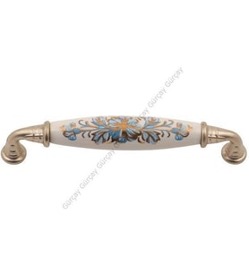 Gürçay Sude Porselen Kulp Saten Mavi Çiçekli 128mm (2 Adet)