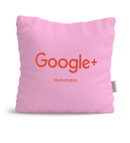 BK Gift Kişiye Özel Google Plus Pembe Yastık