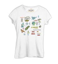 Biyoloji - DNA Beyaz Kadın Tshirt