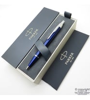 Parker Im Metal Mavi CT Tükenmez Kalem  Parker Kalem  İsme Özel Kalem  Hediyelik Kalem