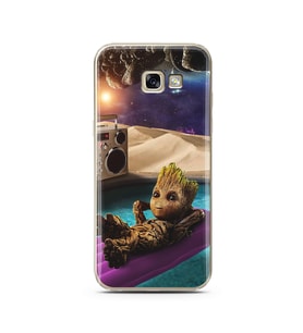 Baby Groot Tasarım Süper Şeffaf Silikon Telefon Kılıfı Samsung A5 (2017)