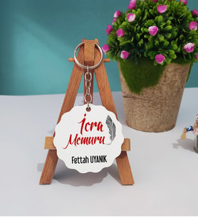 İcra Memuru Ahşap Anahtarlık