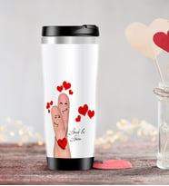 BK Gift Kişiye Özel Sevgililer Günü Temalı Çelik Termos Bardak - 89
