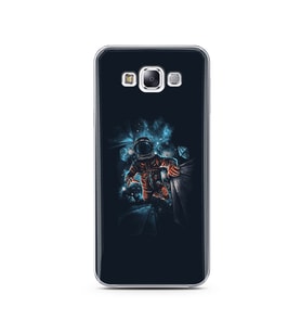 Uzay Boşluğu Tasarım Süper Şeffaf Silikon Telefon Kılıfı Samsung E7