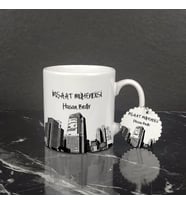 İnşaat Mühendisi Kupa Bardak ve Anahtarlık Set 001