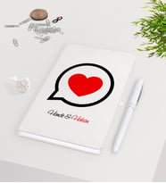 BK Gift Kişiye Özel Sevgililer Günü Beyaz Defter Kalem Seti-74