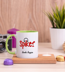 Spiker Ahşap Altlıklı Mumlu Yeşil Kupa Bardak