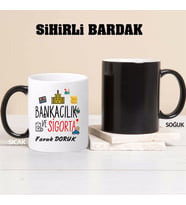 Bankacılık ve Sigorta Kupa Bardağı Sihirli (Beyaz)