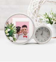 BK Gift Kişiye Özel Sevgililer Günü Fotoğraflı Saatli Sihirli Led Ayna Çerçeve  3