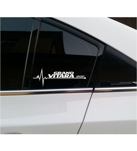 Grand Vitara Yan Cam Sticker Oto Kapı Çıkartma 20cmx7cm