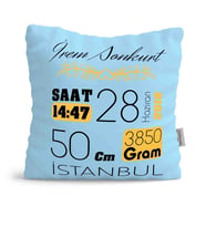 BK Gift Kişiye Özel Çocuklar Mavi Yastık 54846
