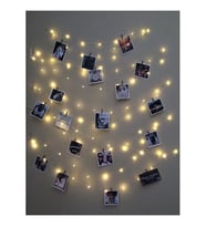 Kişiye Özel 10 Fotoğraflı 3 Metre Peri Led (Renksiz)