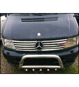 Mercedes Vito W638 Krom Ön Panjur 10 prç. 1999-2004 P. Çelik