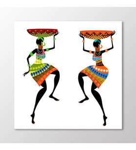 Arty Tablo Afrikalı Kadınlar Tablo (Karışık)
