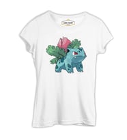 Pokemon - Ivysaur Beyaz Kadın Tshirt