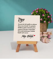 Teyzeye Hediye Teyze Yazılı Kişiye Özel Teyze Dekoratif Taş Baskı