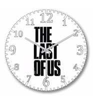 The Last Of Us Logo Duvar Saati Bombeli Gercek Cam