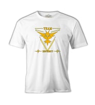 Pokemon Go - Team Instinct Beyaz Erkek Tshirt
