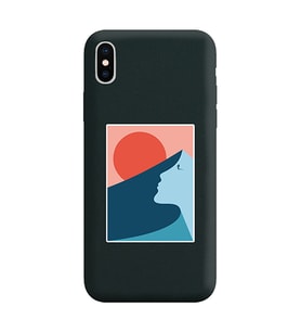 Siyah Lansman Telefon Kılıfı Iphone X