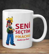 Kişiye Özel Seni Seçtim Pikachu Kupası
