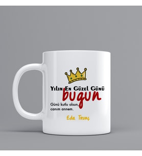 Anneler Günü İçin Kupa Bardak Kişiye Özel Hediye Z10
