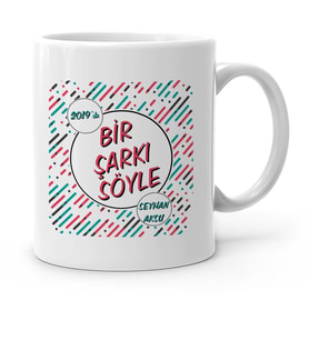 BK Gift Kişiye Özel 2020da Bir Şarkı Söyle Beyaz Kupa Bardak  1