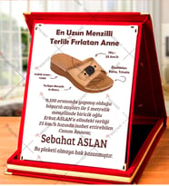 Anneye Hediye, Anneler Günü Hediyesi, Büyük Boy Plaket, Komik Anne Terliği Plaketi, Doğum Günü