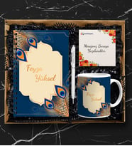 Kişiye Özel Ahşap Defter Kalem Kupa Hediye Seti