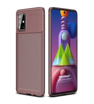 Microsonic Samsung Galaxy M51 Kılıf Legion Series Kahverengi