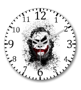 Coringa Joker Duvar Saati Bombeli Gercek Cam