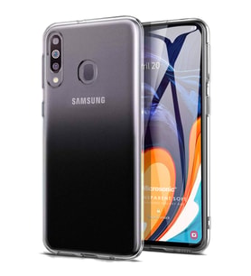 Microsonic Samsung Galaxy A60 Kılıf Transparent Soft Beyaz