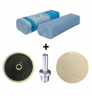 Don Yağı Polisaj Parlatma Metal Cila 1 Kg + Polisaj Keçesi 115 mm + Matkap Aparatı M14