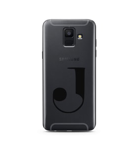 Samsung A6 (2018) Harf Tasarımlı Telefon Kılıfı J-Harfi 