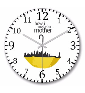 How  I  Met Your Mother Duvar Saati Bombeli Gercek Cam