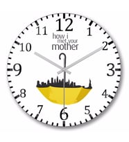 How  I  Met Your Mother Duvar Saati Bombeli Gercek Cam