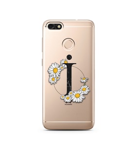 Papatya Harf Tasarım Süper Şeffaf Silikon Telefon Kılıfı Huawei P9 Lite (2017) M