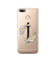 Papatya Harf Tasarım Süper Şeffaf Silikon Telefon Kılıfı Huawei P9 Lite (2017) M
