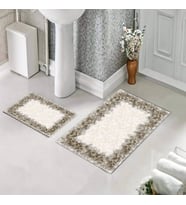 Banyo Halısı Ikili Klozet Takımı Kaymaz Tabanlı (60 xm x 100 cm + 40 cm x 60 cm) 