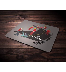 Kişiye Özel Yapım Aşaması Tasarımlı Mouse Pad (Renksiz)