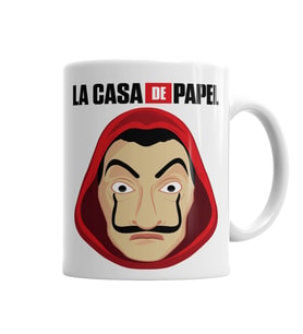 La Casa de Papel Mascara De Dali Kupa Bardak Porselen