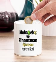 Muhasebe ve Finansman Öğretmeni Kişiye Özel Kumbara