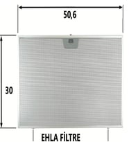 EHLA Filtre 50,6 X 30 Cm Franke , Domınox Davlumbaz Filtresi