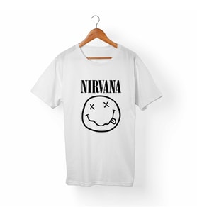 Nirvana Çocuk Beyaz Tişört