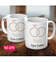 Bride Geline Özel  İsimli Kişiye Özel Hediye Kupa Bardak