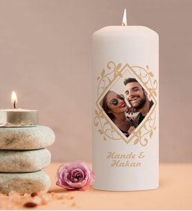 BK Gift Kişiye Özel İsimli Fotoğraflı Mum - 2