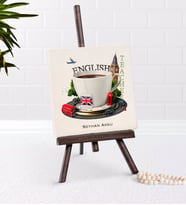 BK Gift Kişiye Özel İngilizce Öğretmeni Şovaleli Doğal Taş-8 (Beyaz)