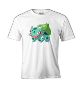 Pokemon - Bulbasaur Beyaz Erkek Tshirt
