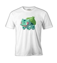 Pokemon - Bulbasaur Beyaz Erkek Tshirt