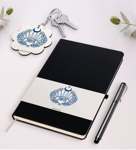 BK Gift Kişiye Özel Zabıta Siyah Defter Kalem Ve Anahtarlık Hediye Seti (Model 1)